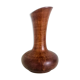 Vase brun en faïence héraldique de Pierrefonds