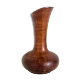 Brown vase in heraldic earthenware of Pierrefonds