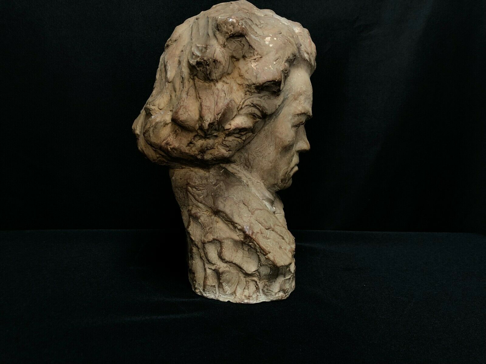 Terracotta bust representing Beethoven around 1930