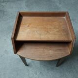 Scandinavian teak bedside table (2 available)