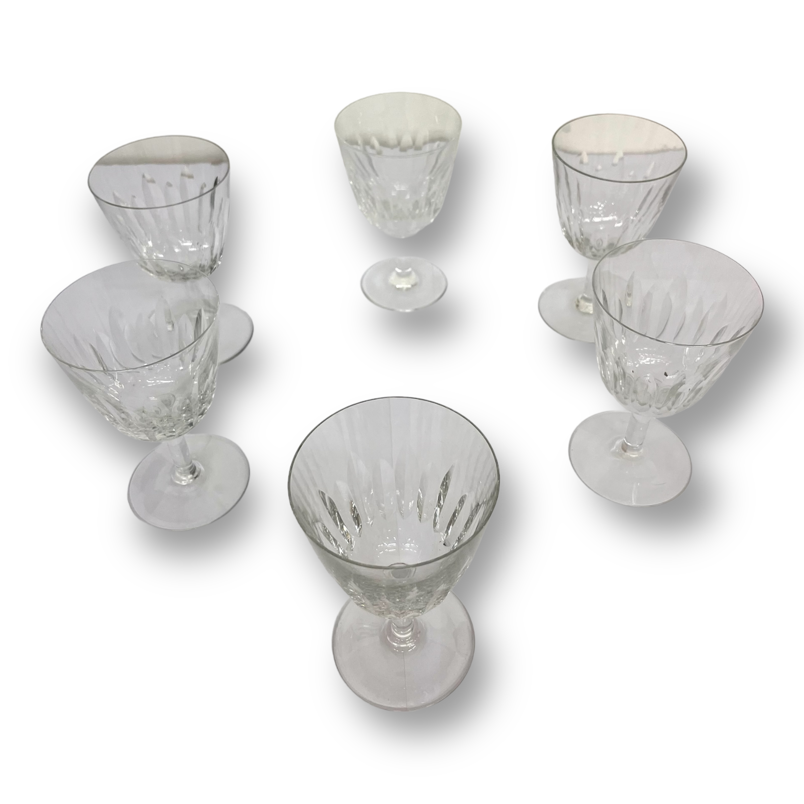 6 crystal water glasses baccarat casino model