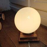 Bedside lamp, table lamp, white opaline globe