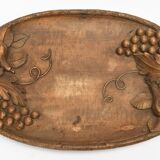 Carved wooden top signed J. Rebel