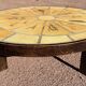 Oval coffee table Roger Capron model Herbier