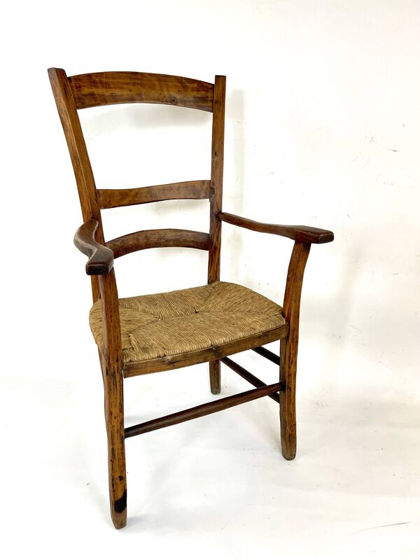Fauteuil rustique de campagne du 18ème siècle