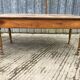 Antique cherry farmhouse table with 2 drawers and 1 pull-out