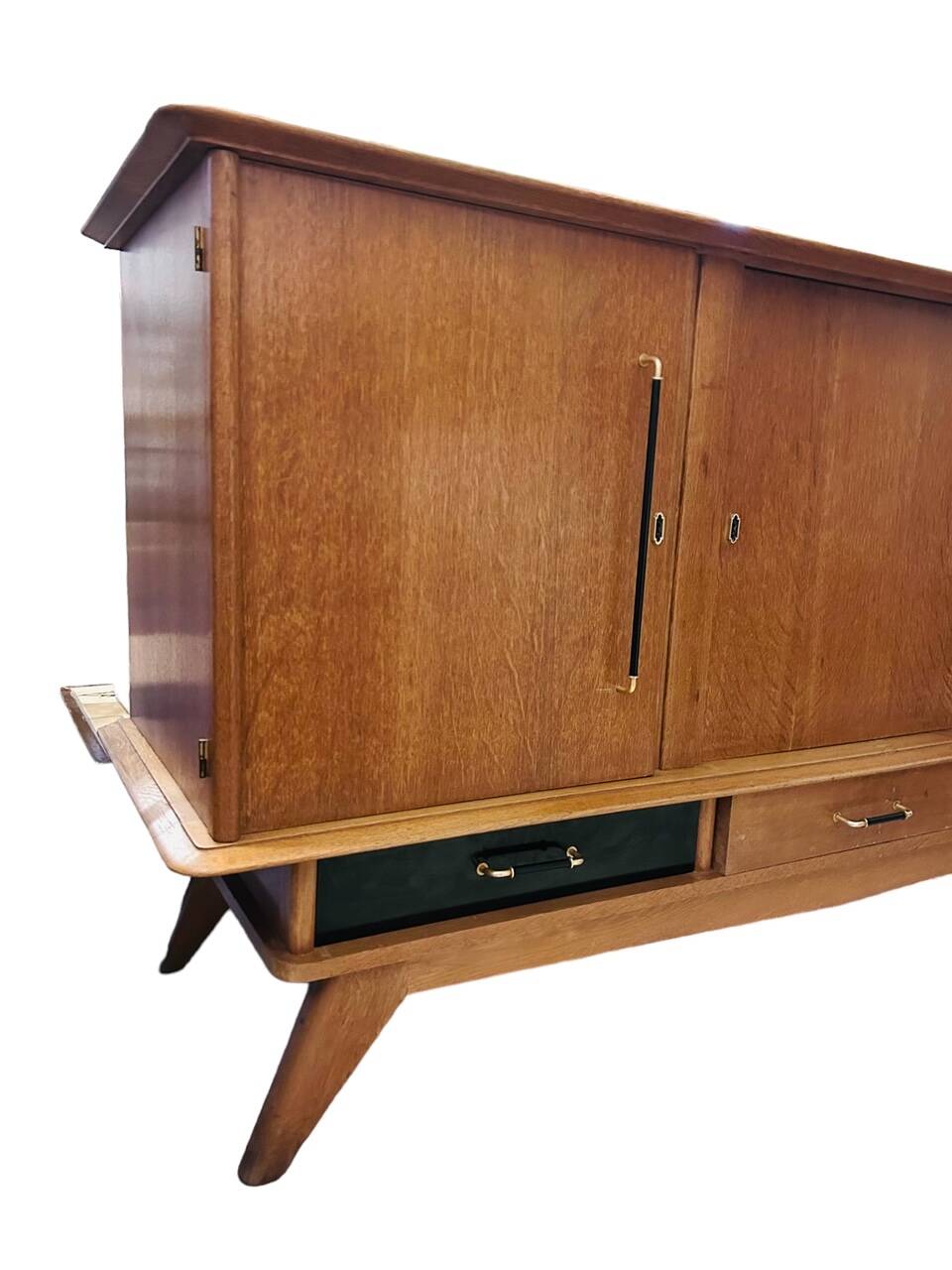 Oak sideboard with compass legs