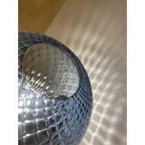 Contemporary "ballotton" blue murano glass wall sconce