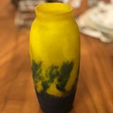 Vase en pâte de verre vintage