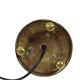 Elegant Floral Table Lamp Brass Art Nouveau Style 43cm
