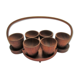 1960s Danish set of 6 eggcups