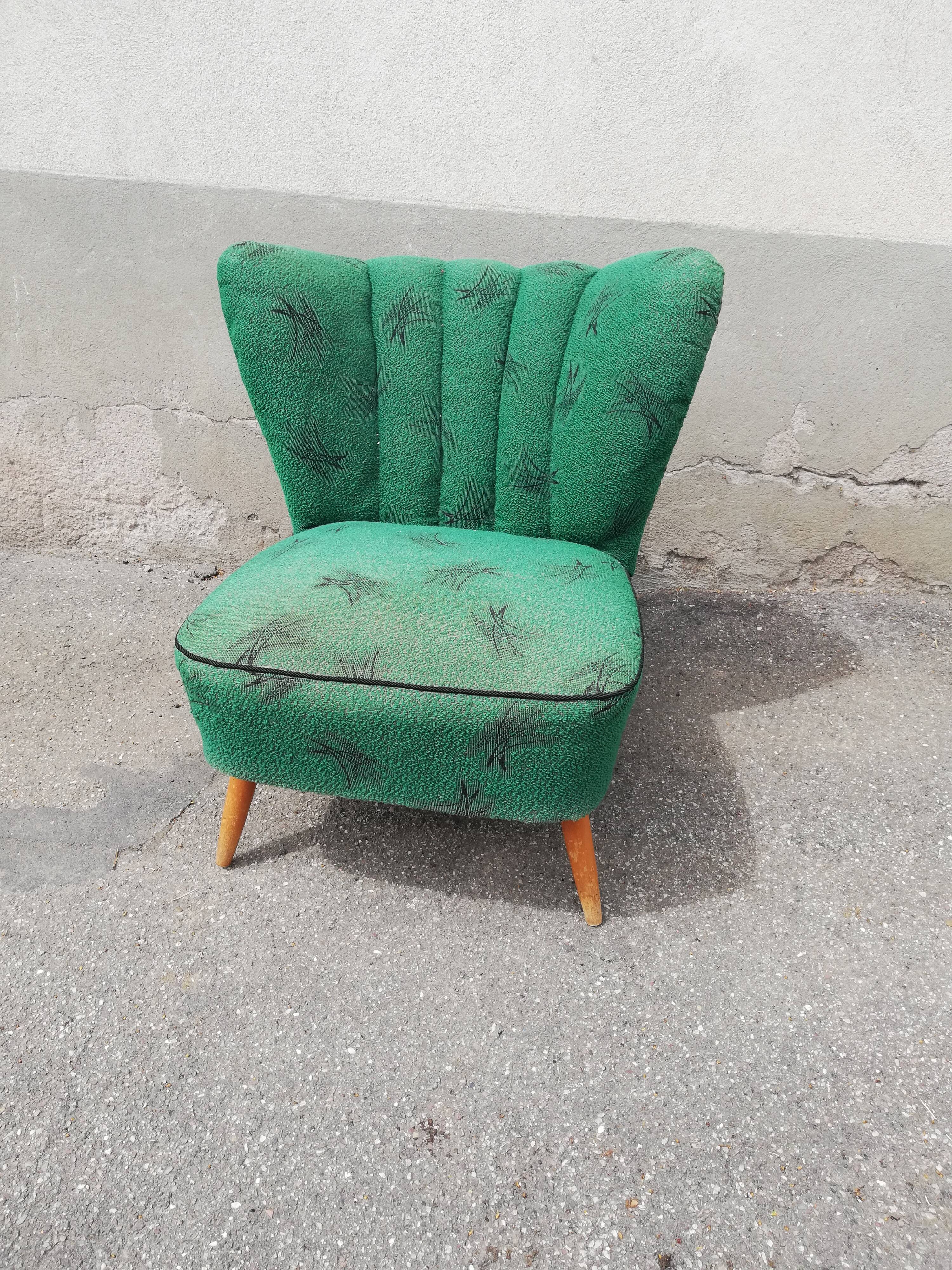 Fauteuil cocktail vert
