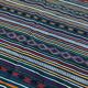 Handwoven blue kilim rug in natural wool
