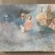 Tableau onirique vintage années 70