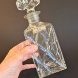 Carafe en cristal taillé main étiqueté S.L (St Louis ?)