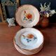 8 vintage flat plates Sarreguemines Digoin