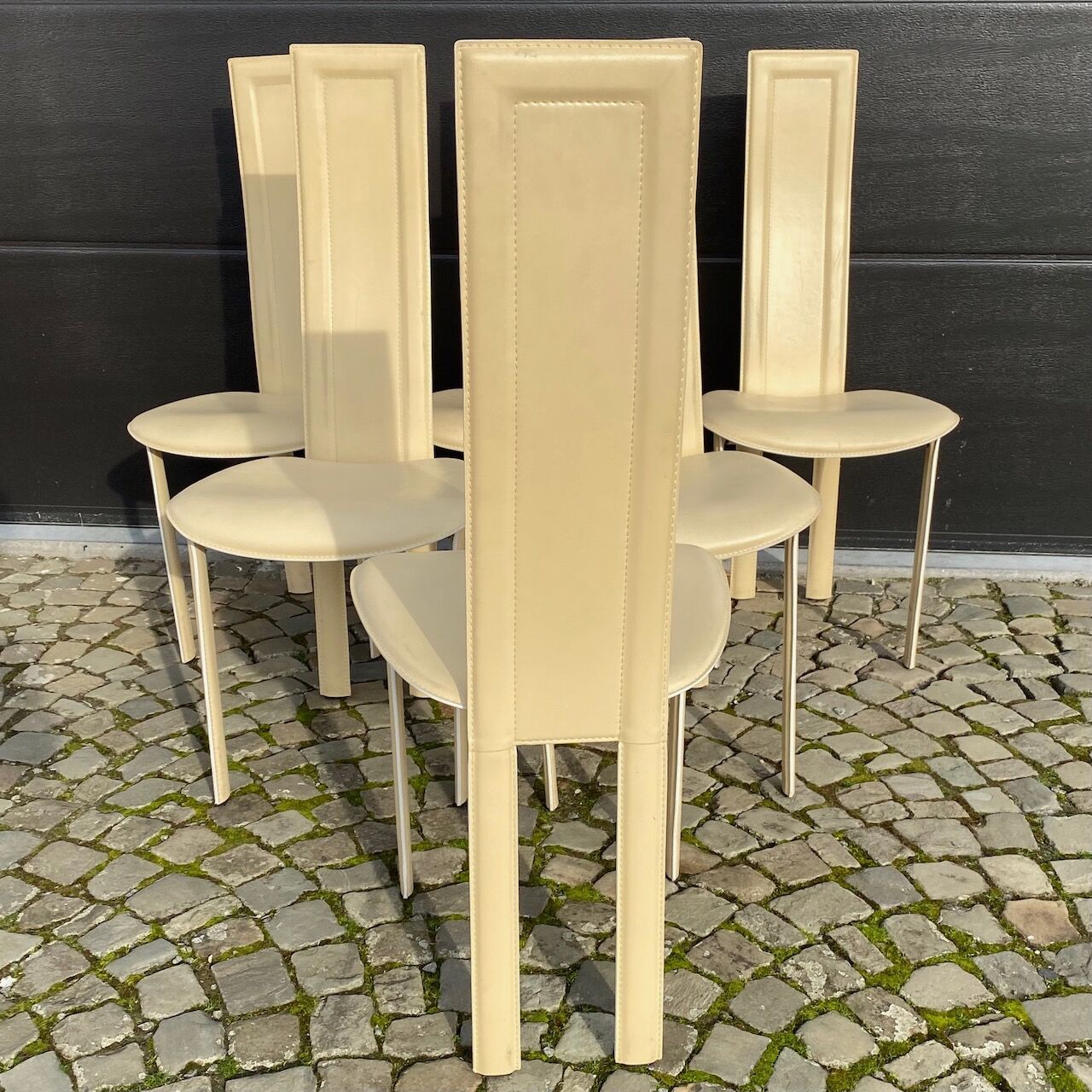 Set of 6 Quia chairs - Elana B model - beige