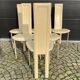 Lot de 6 chaises Quia - Modèle Elana B - beige