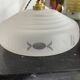 Translucent glass saucer suspension