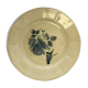 Dessert Maufacture Diguoin Sarguemine blue flowers pattern earthenware plate