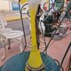 Vase art déco en pâte de verre et fer forgé – Années 1950
