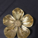 Brass flower ashtray