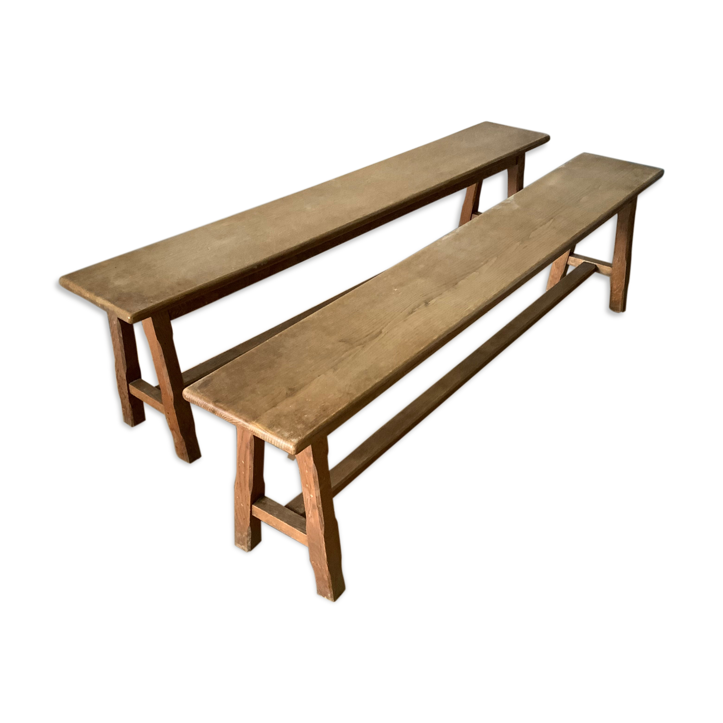 Paire de bancs vintage