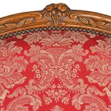 Pair of Louis XV style cabriolet armchairs