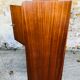 Storage cabinet with double compartment, metal feet circa 60's