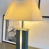 Vintage Postmodern Table Lamp, 4 Light Metal Lamp with Chrome Details, ´80