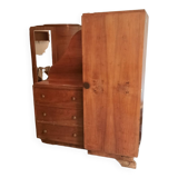 Asymmetrical cabinet and chest of drawers