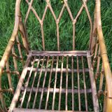 Vintage 60s/70s rattan bamboo armchair