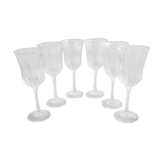 Service of 6 wine glasses Luminarc France