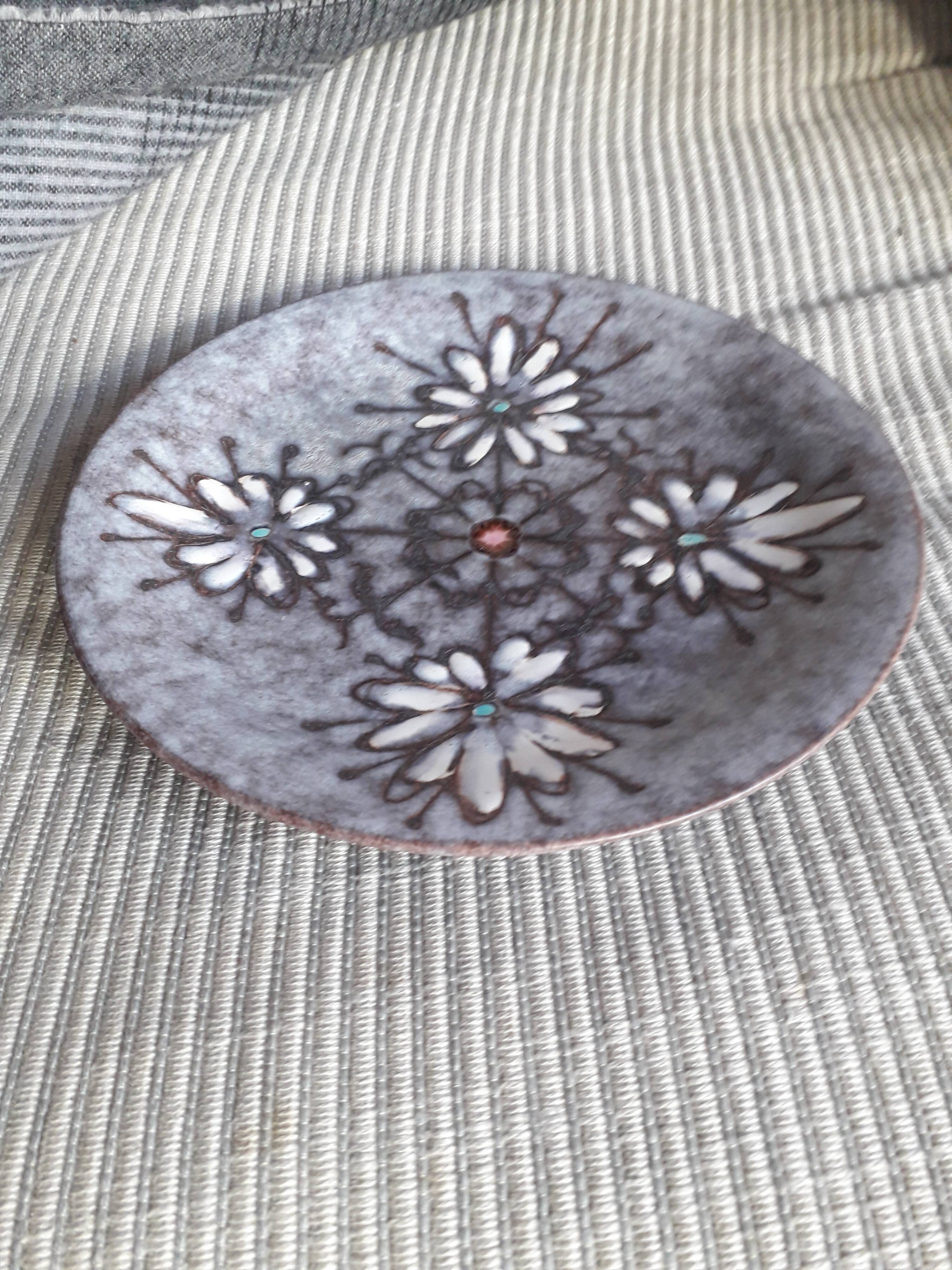 Vintage Vallauris plate signed Marius Musarra