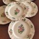9 dessert plates “Réverbère fin” KG Lunéville