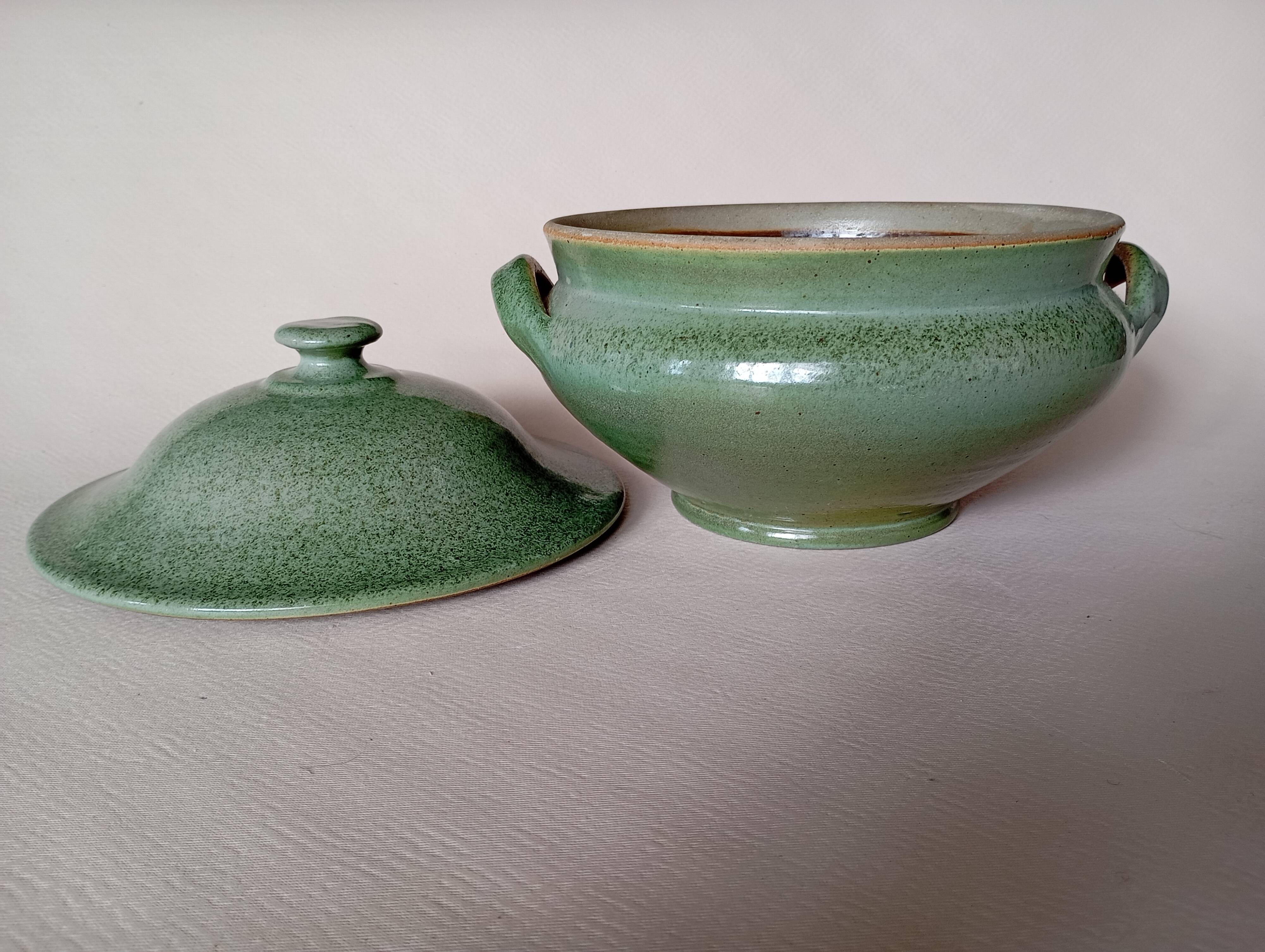 Handcrafted stoneware vegetable bowl