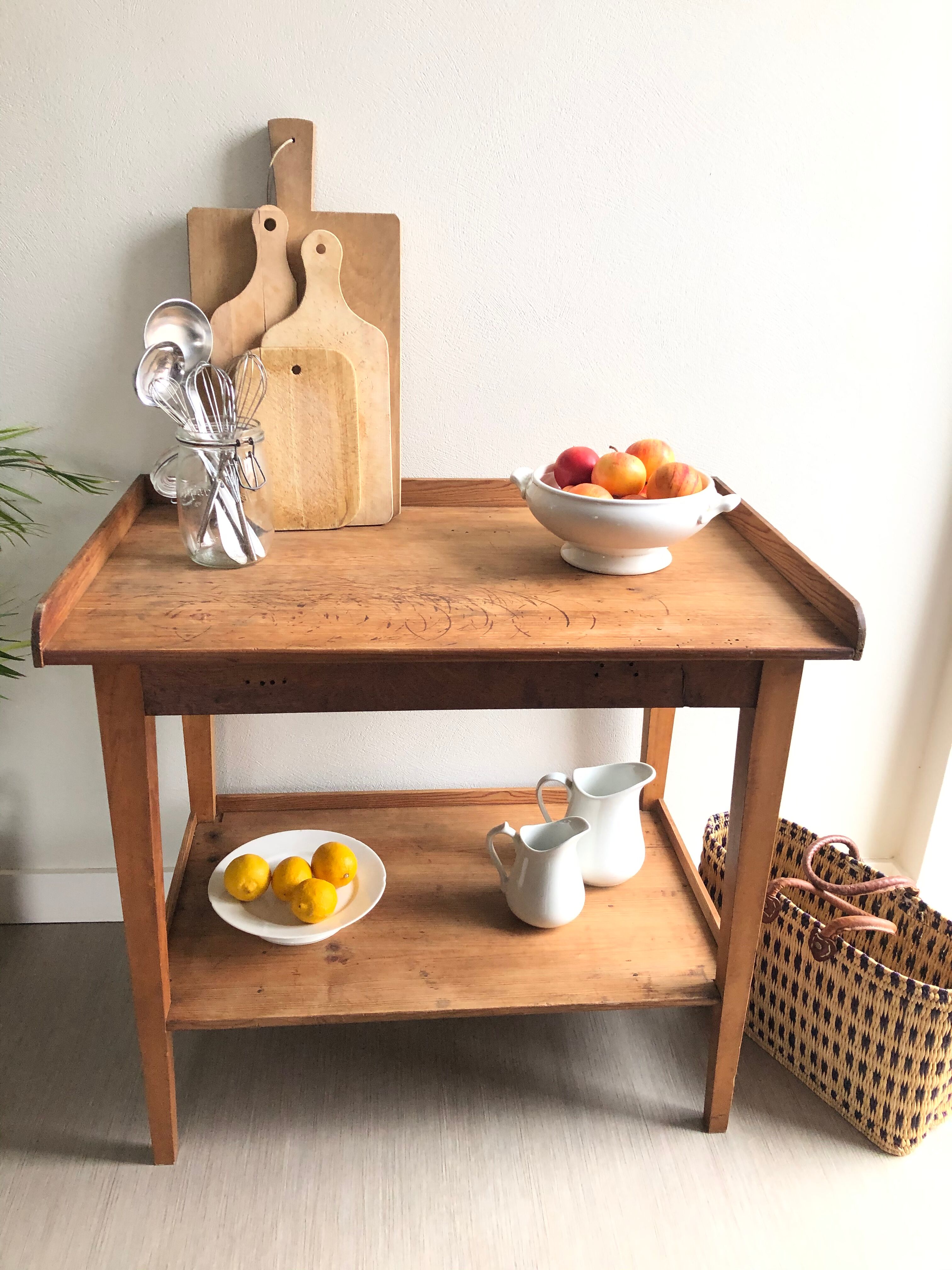 Wooden side table