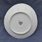 4 White de-serve plates Limoges