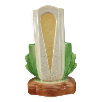 Sarreguemines Vase ART DECO 1935-40 Rare