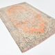 Apricot Tones Pastel Handwoven Turkish Vintage Carpet Rug, 177x273 Cm