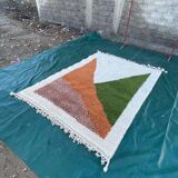 Handwoven wool Berber rug size 1.5/2.5 m