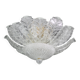 Procida, Murano Clear trasparent Vintage Glass Ceiling Light, 1970s