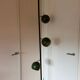 Three-headed "eyeball" floor-to-ceiling lamp, mid-century modern.