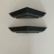 Pair of vintage geometric wall lamps, France 1980