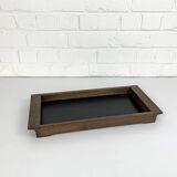 Modernist wenge tray, Henning Seidelin for Voss, Denmark, 1960