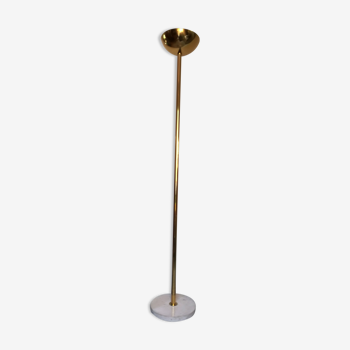 Brass and travertine floor lamp 1970