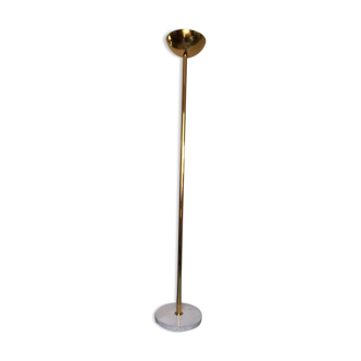 Brass and travertine floor lamp 1970
