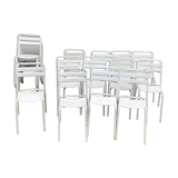 Lot de 16 chaises Tolix T2 à lamelles