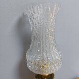 Swan and glass globe wall lamp