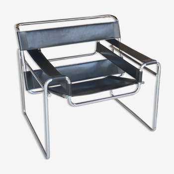 Fauteuil Wassily, de Marcel Breuer, Edition Fasem, Italie 1988